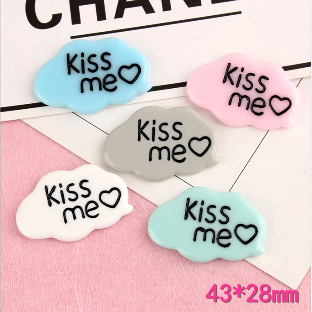 Кабошон Kawaii Kiss me для рукоделия чехол мобильного телефона украшение повязки на