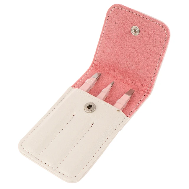 Best Price 3 PCS /set Eyebrow Tweezers Stainless Steel Hair Removal Makeup Tools Accessory Point Tip/Slant Tip/Flat Tip With Bag Case Best Price 3 PCS /set Eyebrow Tweezers Stainless Steel Hair Removal Makeup Tools Accessory Point Tip/Slant Tip/Flat Tip With Bag Case