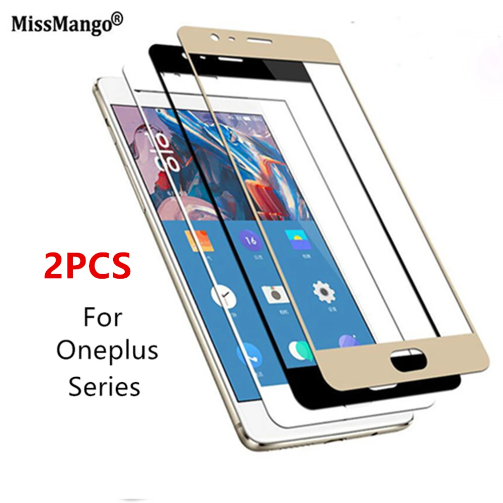 2PCS 9H Full Cover Screen Protector Tempered Glass For Oneplus 5 For