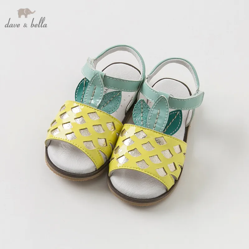 DB10255 Dave Bella summer baby girl sandals new born infant shoes girl sandals Princesss shoes pineapple photo