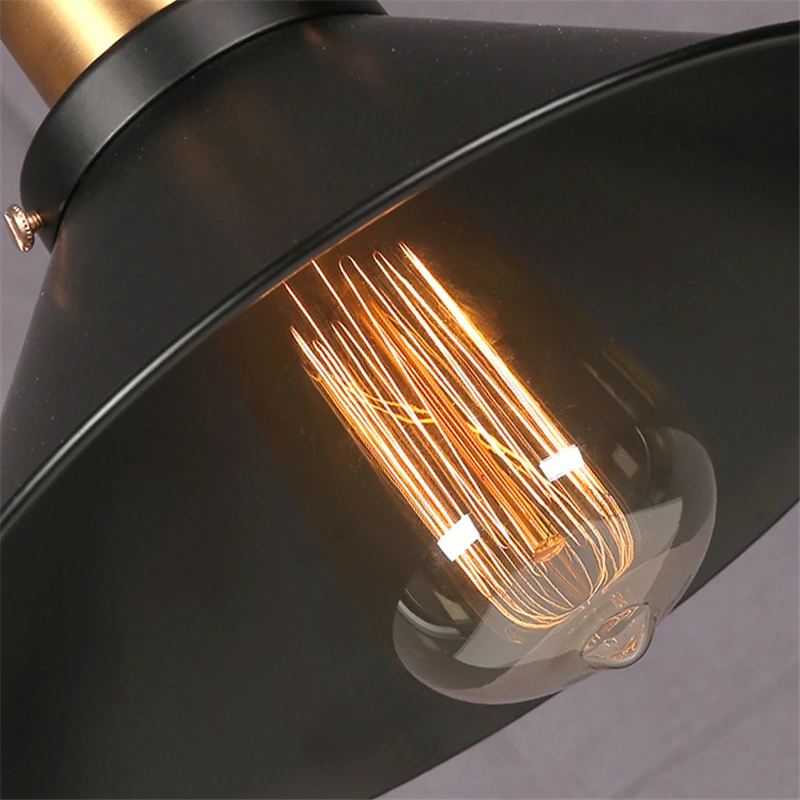 Подвесные светильники в скандинавском ретро стиле, Американский промышленный декор для гостиной, подвесной светильник для ресторана, черный светильник, Кухонные светильники