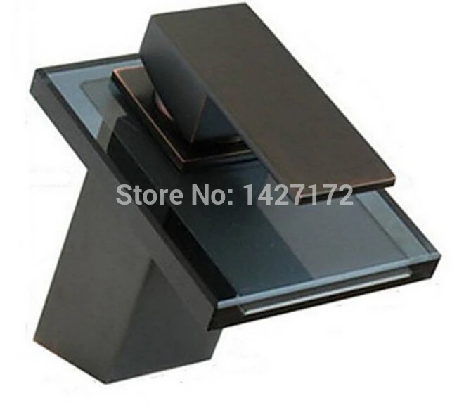 

Wholesale and retail New Black Oil Rubbed Bronze Deck Mounted Basin Faucet Single Handle Hot and Cold water Mixing Faucet