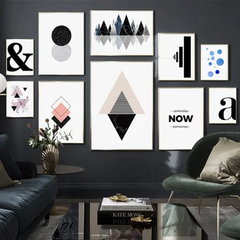 

Nordic Poster Scandinavian Abstract Geometry Quotes Wall Art Canvas Painting Posters And Prints Wall Pictures For Living Room