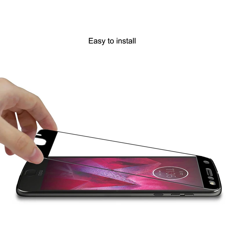 3D закаленное стекло для Motorola Moto Z2 Force полное покрытие 9H защитная пленка