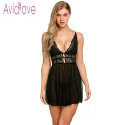 Avidlove белье сексуальное эротическое горячая платье Babydoll Для женщин лоскутное цветочные кружева ночь порно сорочка белье фантазия секс