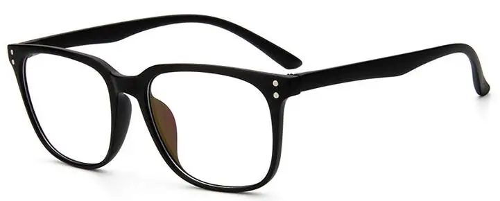 Очки для мужчин и женщин квадратная брендовая дизайнерская оправа для очков ретро оптическая компьютерная женская прозрачная оправа для очков Oculos - Цвет оправы: matt black
