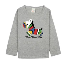 Boys Long Sleeve T Shirts For Children 2017 Autumn Cute Horse T-shirt Cotton 1 -15T Kid Clothing Baby Girls Tops Tees Clothes
