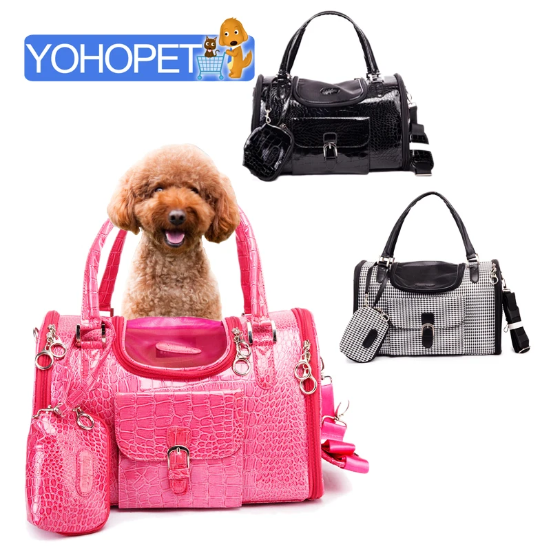 High end Luxury dog carrier handbag Classic Colors Printing shoulder
