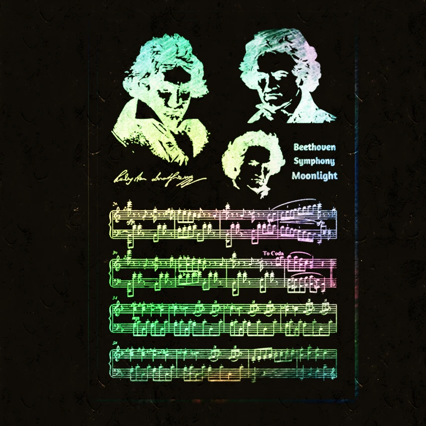 Прозрачный силиконовый штамп PANFELOU Beethoven печать для скрапбукинга сделай сам