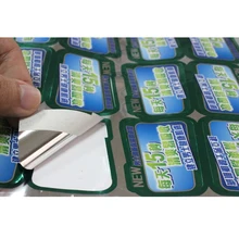 Индивидуальные высокое качество круглый кристалл эпоксидной наклейки с 3M зад