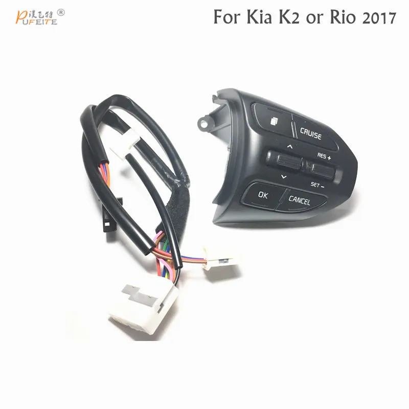 

Free shipping For KIA K2 RIO 2017 Steering Wheel Button Cruise Control Button Switch
