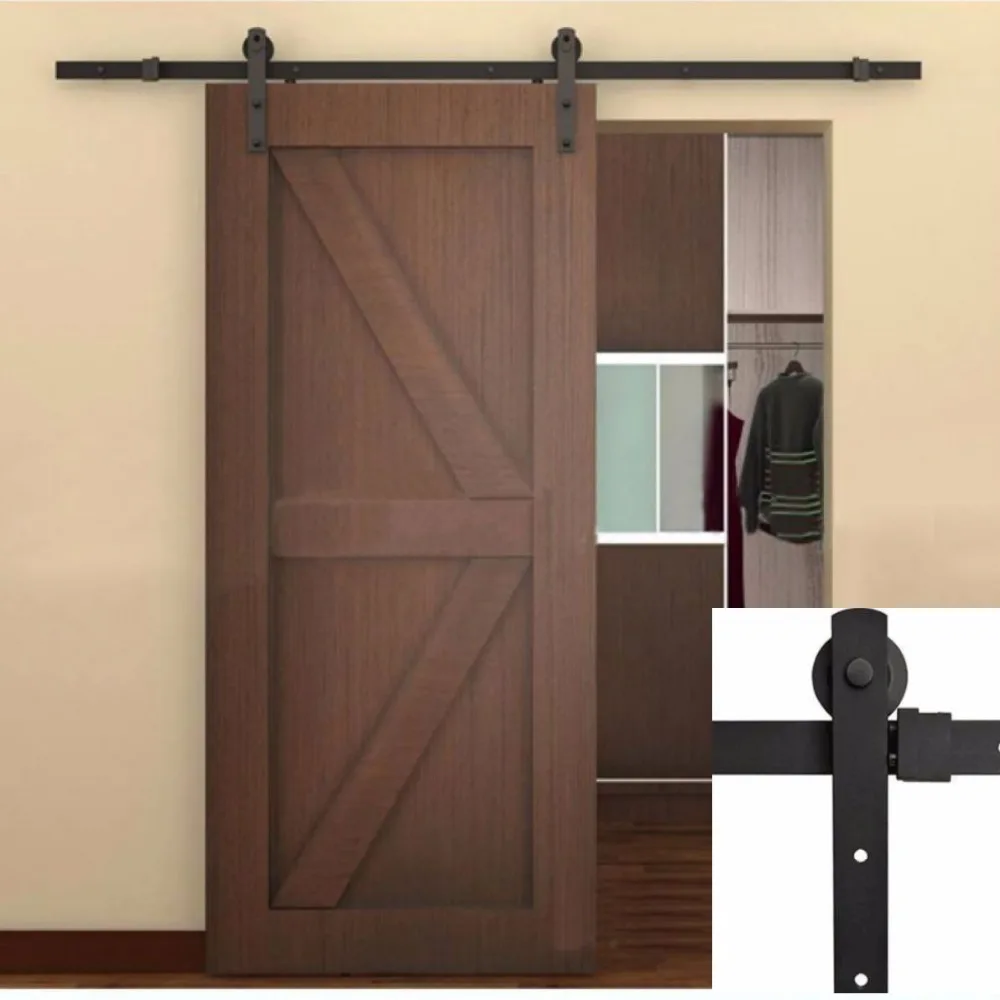 Free Shipping Rustic Vintage Plate Sliding Barn Door