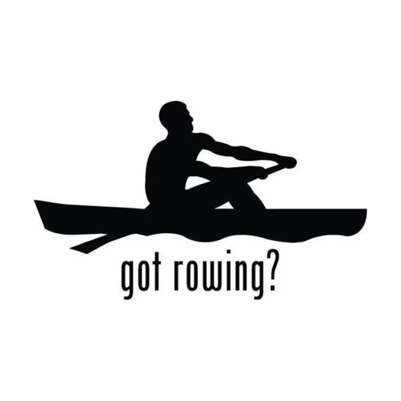 15cm*9cm Creative Fashion Got Rowing Vinykl Outdoor Sports Sticker C5
