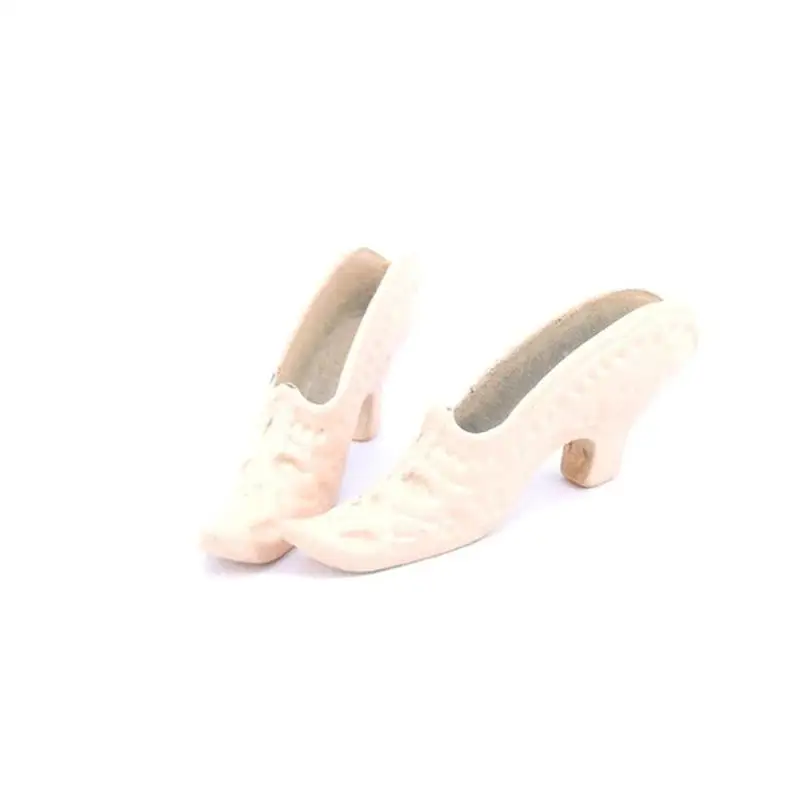 1:12 Кукла аксессуары мини женская обувь 4 стиля смолы высокие каблуки миниатюрные новые творческие детские игрушки подарок для девочек WWP3536