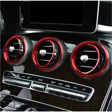 Yongxun для Mercedes Benz C Class C200L ремонт 180LGLC260 кондиционер воздуха на выходе декоративные кольца автомобилей внутренняя отделка обновления