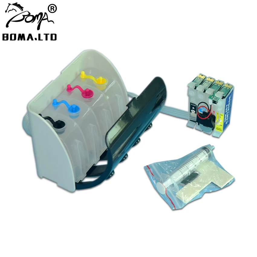 

BOMA.LTD Bulk Ciss System WIth ARC Chip For Epson WF-7720 WF-7715 WF-7710 WF-7210 WF-7620 WF-7110 WF-7610 Printer
