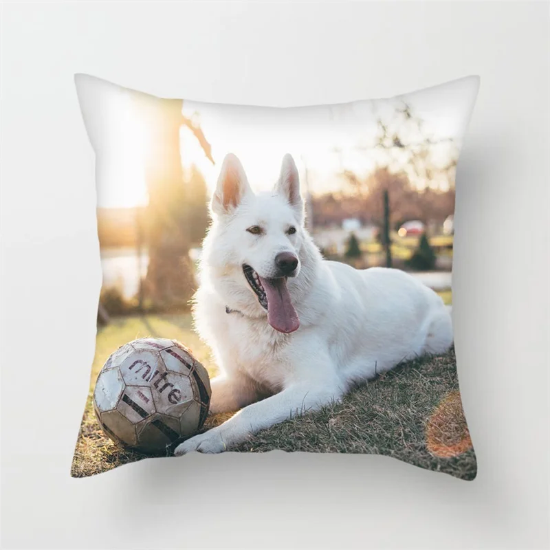 Fuwatacchi Чехлы для подушек с милыми собаками, наволочки для дивана, стула, домашнего декора - Цвет: PC07218