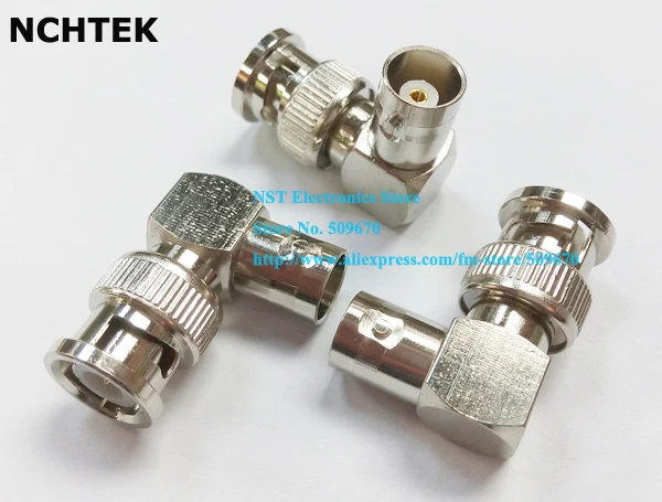 

90 Degree Angled BNC MALE TO FEMALE Plug COAXIAL ADAPTER/Free Shipping/10CPS