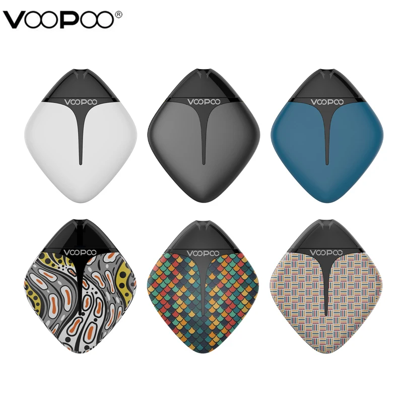 Оригинальный VOOPOO FINIC Fish Pod Комплект 350 мАч батарея с GENE. Pod чип Eelctronic сигарета Vape Pod система комплект испаритель