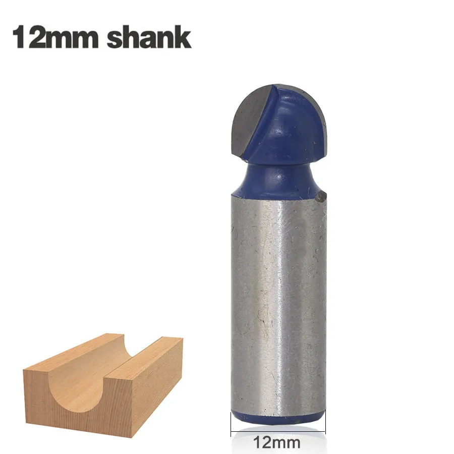 

1pc 12mm Shank Ball Nose Cove Box Wood Router Bits Tungsten Carbide Cutters For Wood Router Bits For Wood Woodworking Tools