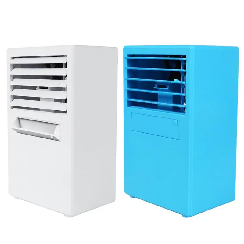 

Air Cooler third gear adjustable mini desktop air cooler high power air conditioning fan air humidification purifier White EU
