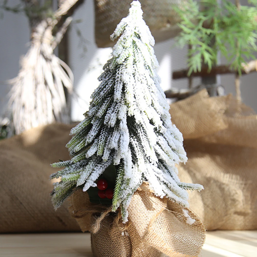 

Artificial Berry Christmas Snow Tree Flowers for Home Garden Christmas Day Party Background Decoration