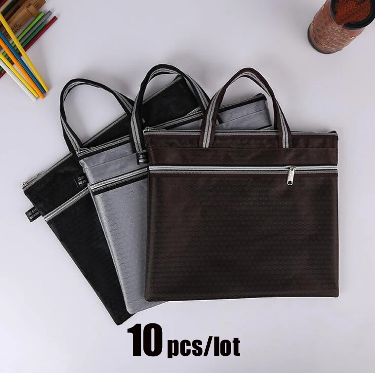 10 Pcs/lot Commercial Document Bag 37x31.5cm Tote File Folder Filing