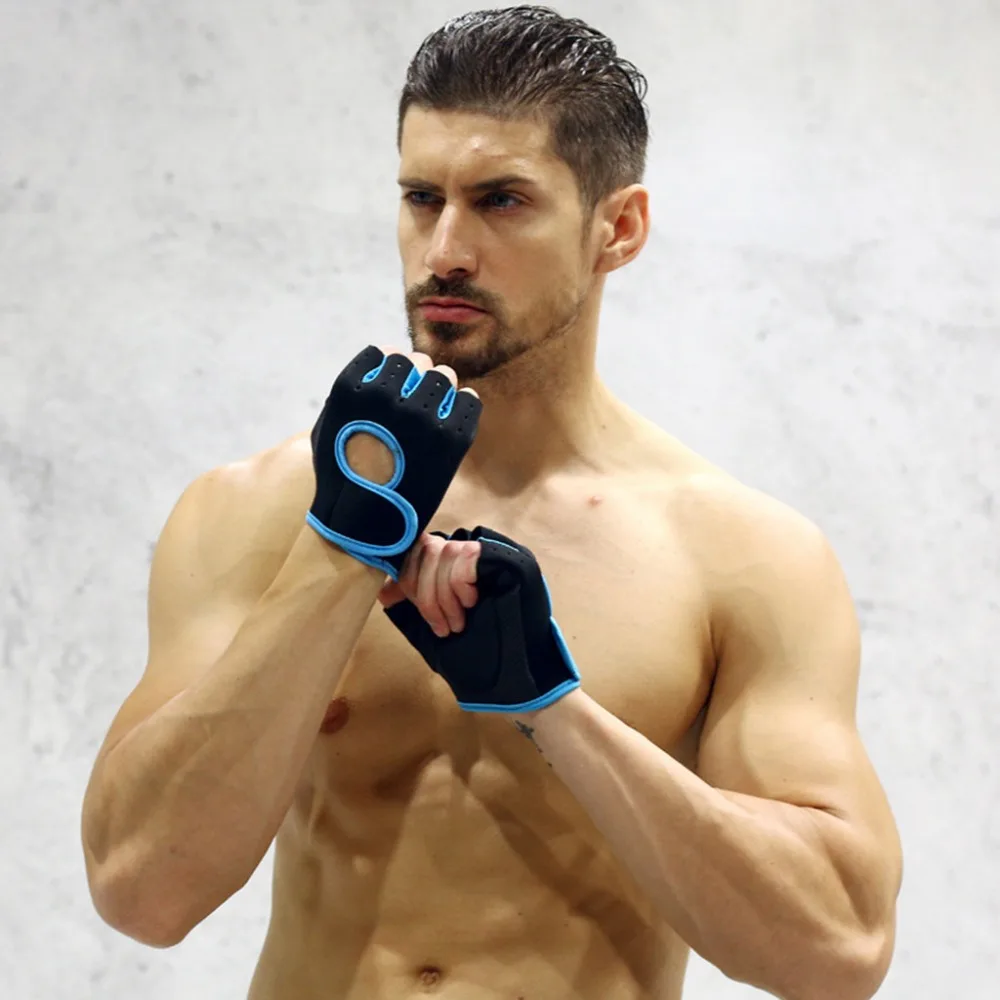 

Breathable Outdoor Bike Bicycle Pad Gloves Sunscreen Anti-skid Half Finger Short Boxing Fighting Gloves Non-Slip Riding Gloves