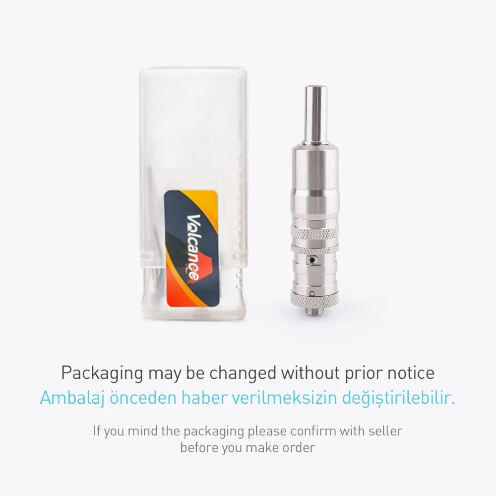 Испаритель Volcanee Shenray FEV VS Style RTA перестроенный бак 17 мм 316 SS для резьбы 510 боксмод