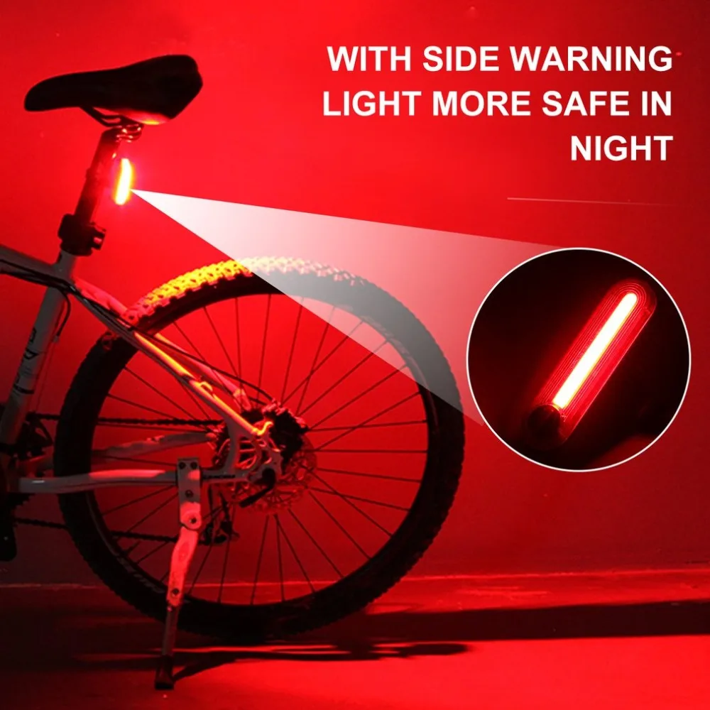 Perfect Waterproof Bicycle Lights Front Head Light Headlight Lamp Rear Tail Flashlight Torch LED Bike Light Set One Touch Button 9