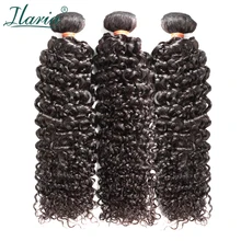 ILARIA волосы 8A норки бразильские афро кудрявые вьющиеся девственные волосы 3 пучка 1"-30" натуральный цвет кудрявые человеческие волосы переплетения пучки