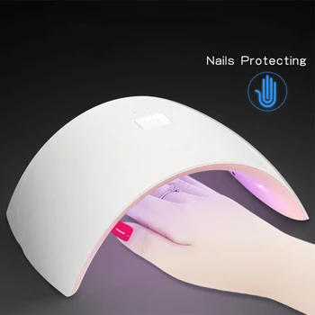 

2019 New updated LED nail dryer 36W UV LED Nail lamp Nail dryer for All Gels with 30s/60s button Perfect Thumb Solution