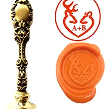 Логотип Роскошные Винтаж Воск печать Марки комплект свадебные приглашения уплотнения Марки подарок