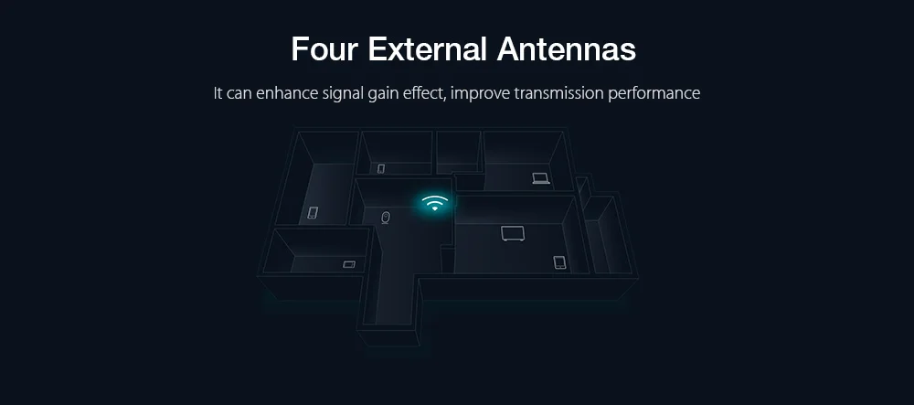 Xiaomi Mi Router 4 Wireless Dual Band 1167Mbps 2.4 / 5GHz 