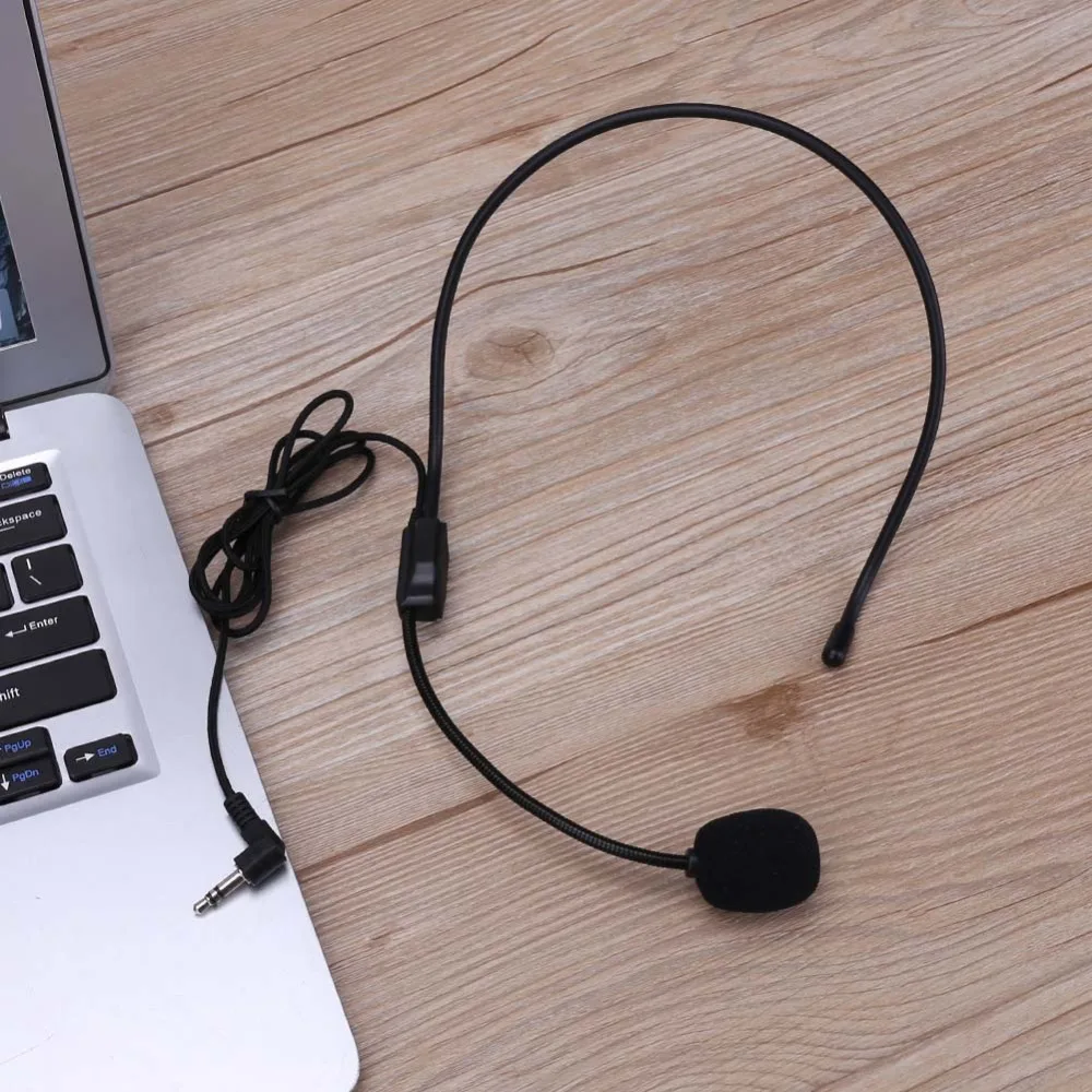 ALLOYSEED-Portable-Headset-Microphone-Wired-3-5mm-Jack-Condenser-Mic-Universal-For-Loudspeaker-For-Tour-Guide (2)
