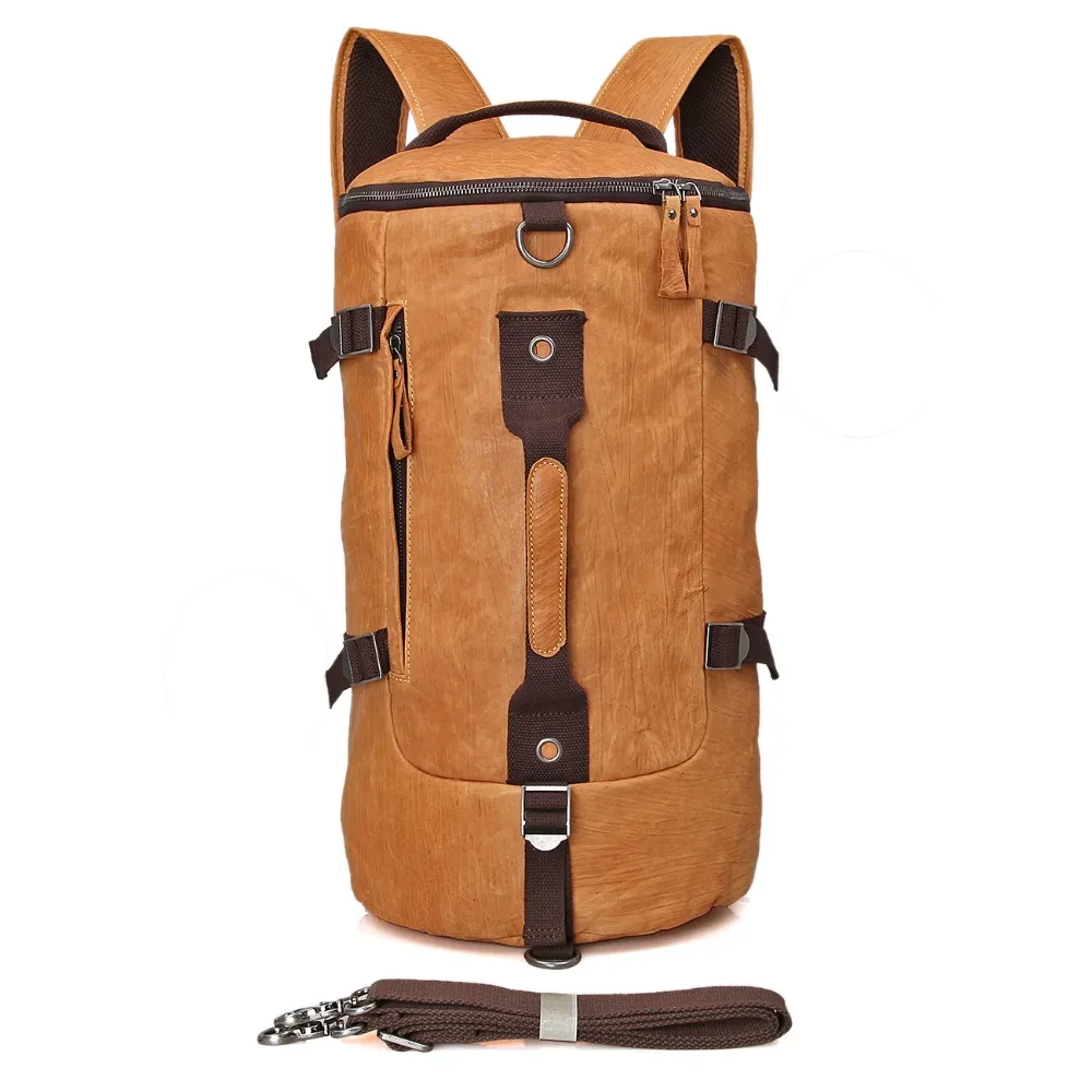 

J.M.D 2003B Genuine Leather Men's Messenger Bag Bucket J.M.D Cross Body Purse For School bag
