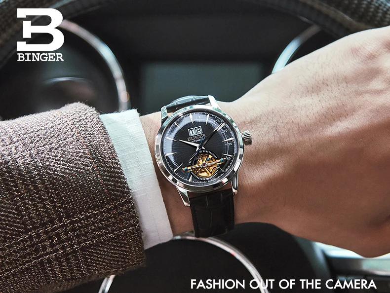 Швейцарские BINGER, мужские часы, люксовый бренд, автоматические механические часы SEIKO, сапфировые мужские часы, Япония, мужские часы, t reloj hombre