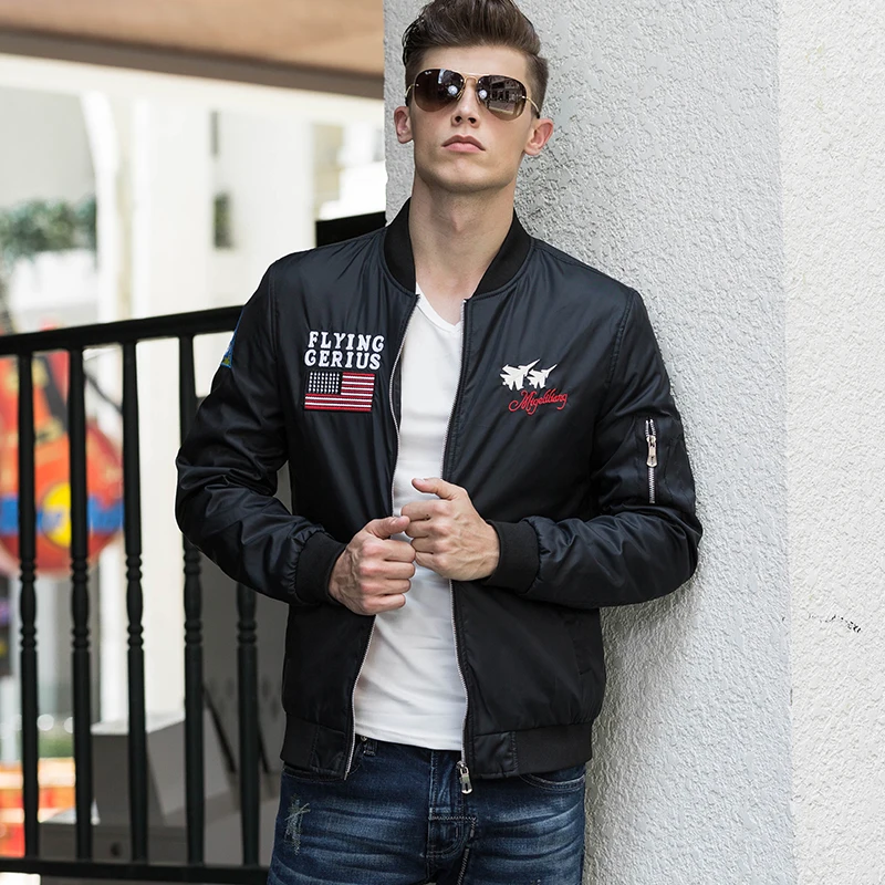 Flight Bomer Jackets Men Hip Hop Streetwear Flight Jacket Mens Military Tactical Coat Malenew Arrival Spring and Autumn Cotton