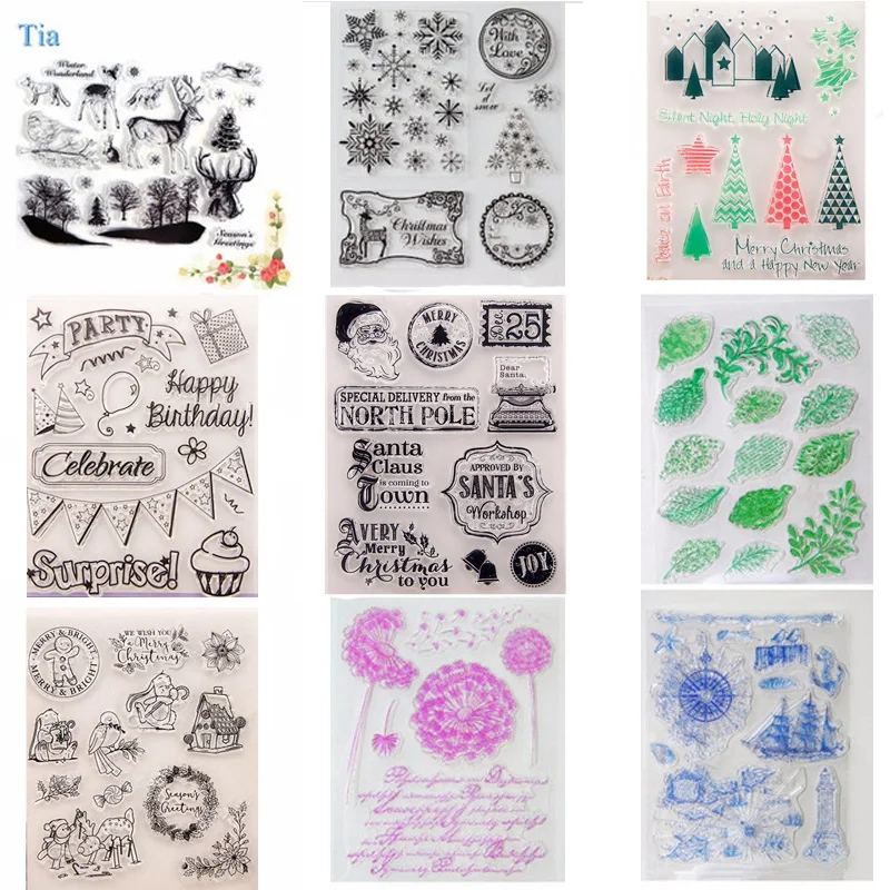 

Sailing Anchor sailboat Compass Transparent Clear Silicone Stamp Seal DIY scrapbooking stamp photo album Decorative sheets