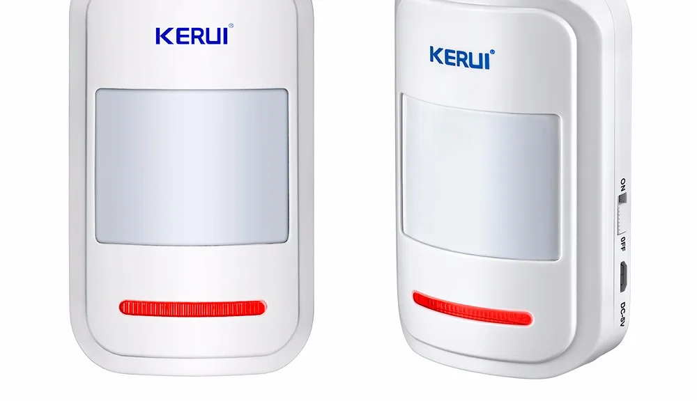 Inteligente sem Fio Detector de Movimento para Alarme sem Fio Kerui Lote P819433mhz Detector Pir Gsm Pstn Auto Dial Home Security 5 Pçs - 8 Cheap Sensor e detector