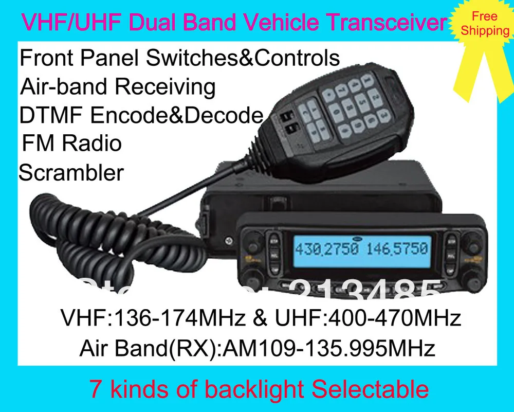 Несколько Функция VHF/UHF Dual Band автомобиля трансивер BJ-9900 с воздуха группа 109-135,995 МГц RX и съемная передняя Панель, FM