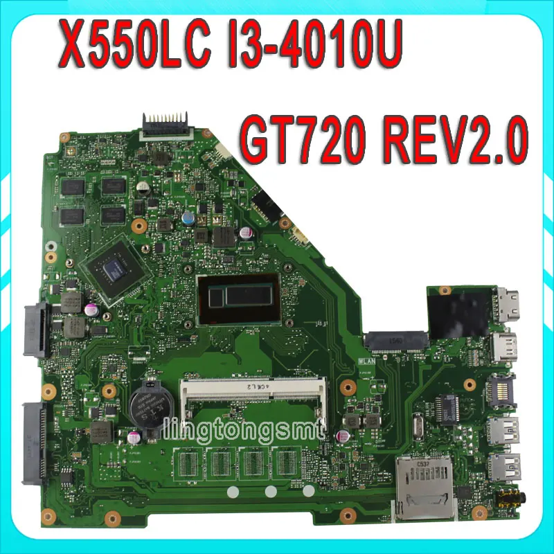 Original For Asus X550l X550LC Motherboard X550LC REV2 0 Mainboard I3 4010U GT720 Fit X550lb A550LB
