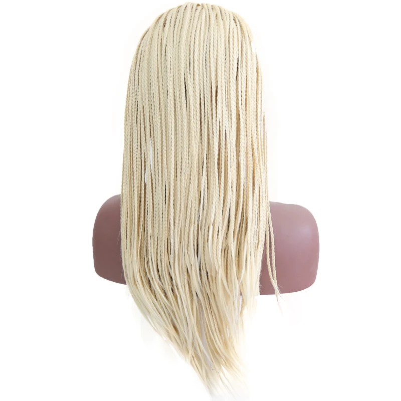 Charisma #613 цвет ручной работы парик с косами синтетические кружева спереди 18 ''парики термостойкие с волосами младенца для черных женщин в