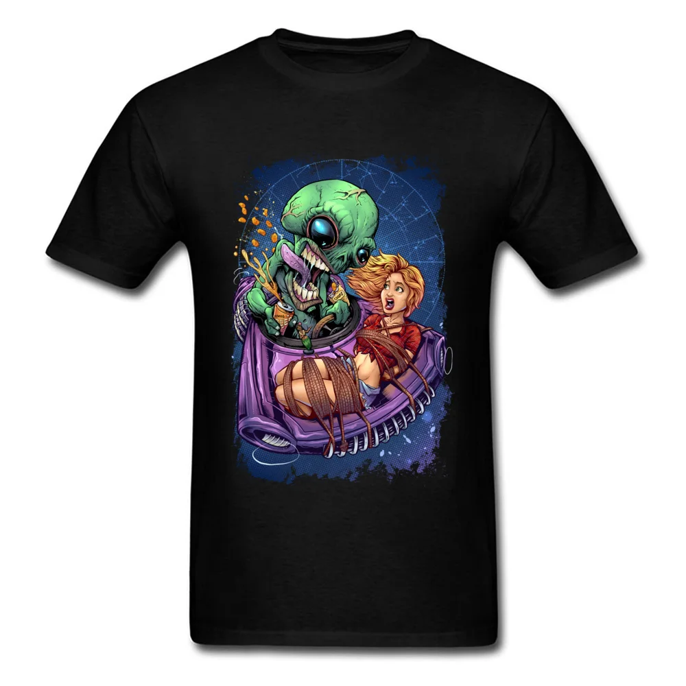 Anime Interesting T Shirt 100 Cotton Fabric Round Neck Male Tees Take Out Alien Abducting Redneck Girl Ruffian Tshirt Comic T Shirts Aliexpress