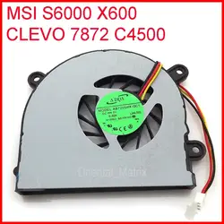 Новый ab7205hx-gc1 (JAL50) dc5v 0.40a для MSI S6000 x600 Clevo 7872 C4500 ноутбука Процессор кулер вентилятор охлаждения