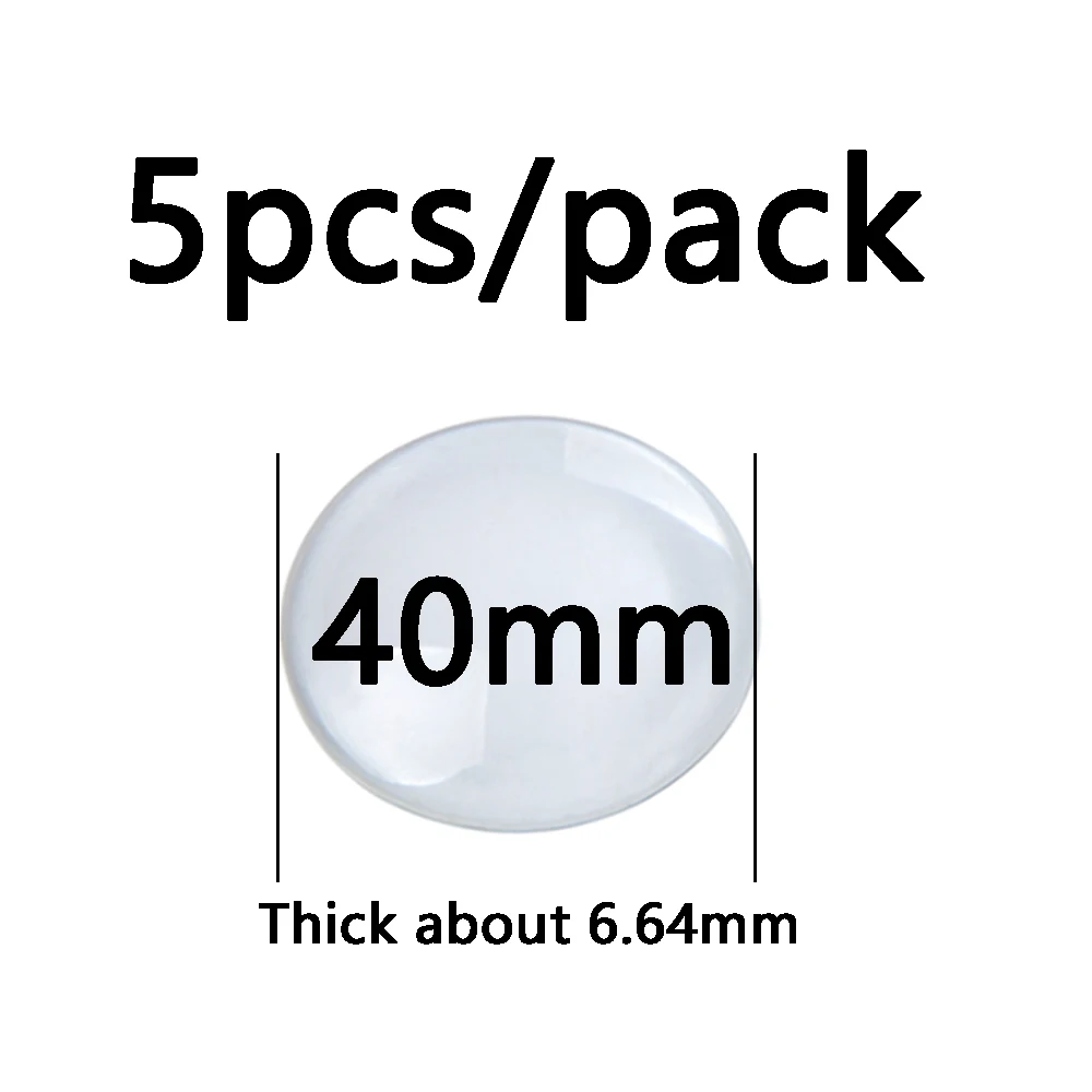 12 мм 16 мм 20 мм 25 мм-30 мм прозрачный Стекло кабошон куполообразный, Овальный квадратный полушарии увеличительное с плоской задней частью круглые кабошоны для самостоятельного изготовления ювелирных украшений - Цвет: Round 40mm