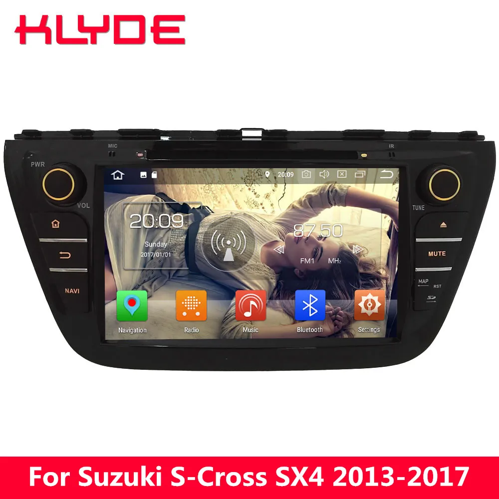 

KLYDE 8" 4G WIFI Android 8.0 Octa Core 4GB RAM 32GB ROM Car DVD Multimedia Player Radio Stereo For Suzuki S-Cross SX4 2014-2017
