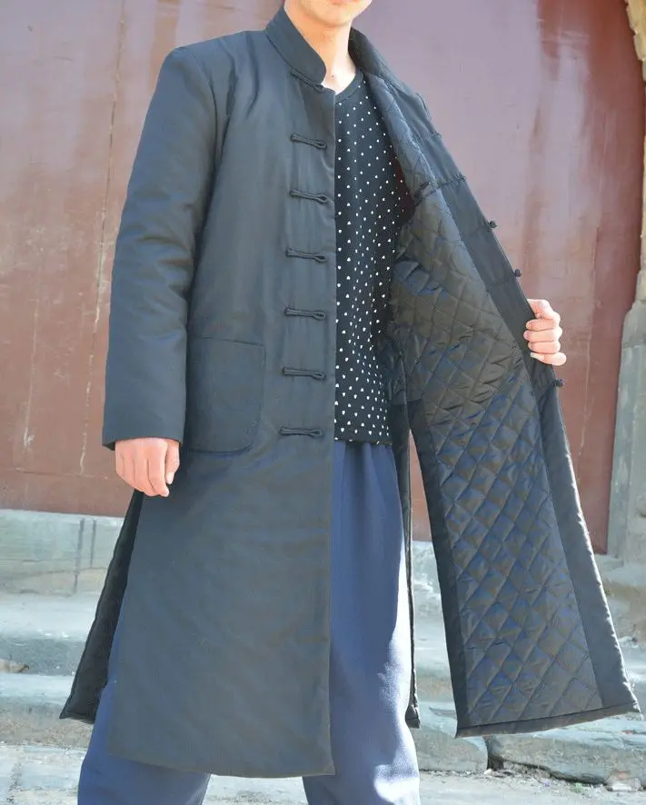 

High quality Chinese Wudang coat Cotton Taoist robes Taoism tai chi suits kung fu jacket martial arts uniforms for winter&Autumn