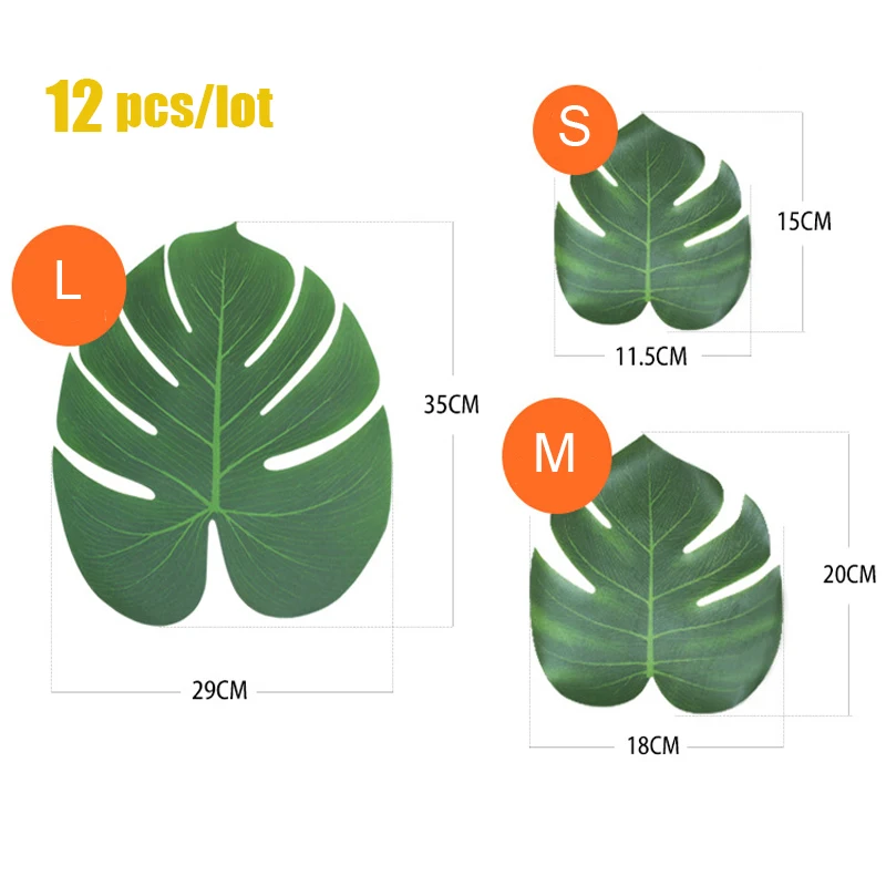 Тропические монстерские Пальмовые Листья винтажные Jungle Plant DIY Искусственные
