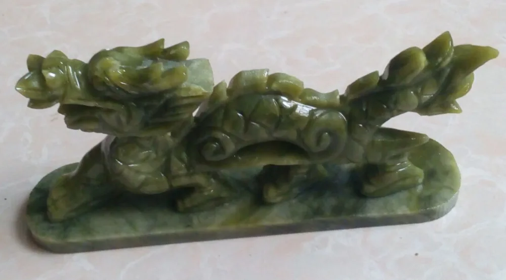 100 China's natural jade statues of hand carved statues of dragonsin